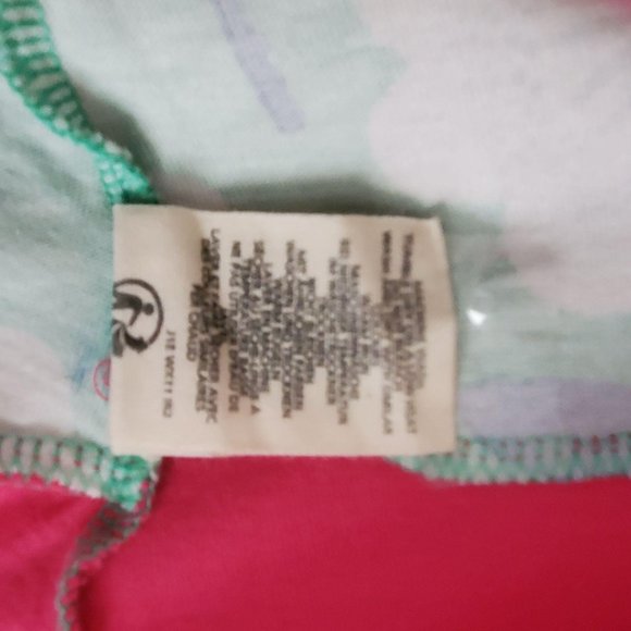 Mini Boden Little Girls Floral A-Line Pink Green Jersey Cotton Shirt Dress 7-8Y - Picture 7 of 8